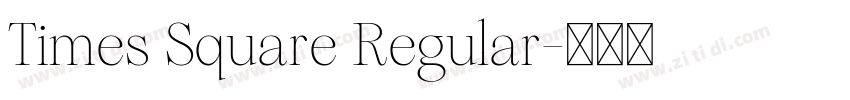 Times Square Regular字体转换